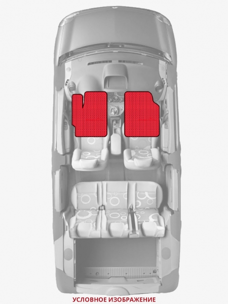 ЭВА коврики «Queen Lux» передние для Chevrolet Silverado (GMT900)